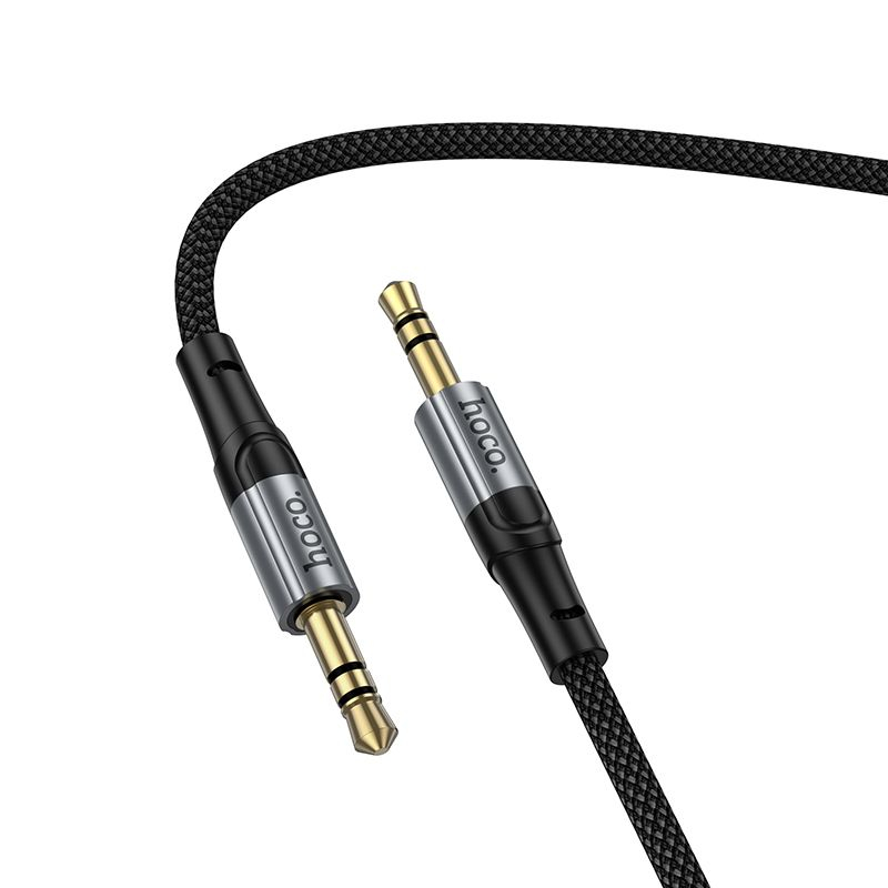 Hoco UPA33 – Cablu audio AUX Jack 3.5 mm la Jack 3.5 mm, 1.5 m, negru [5]