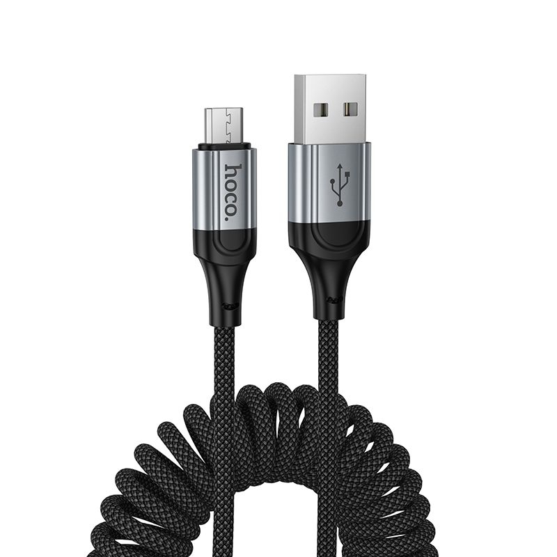 Hoco X121 – Cablu USB-A la Micro USB, 2.4A, 1.5 m, negru [1]