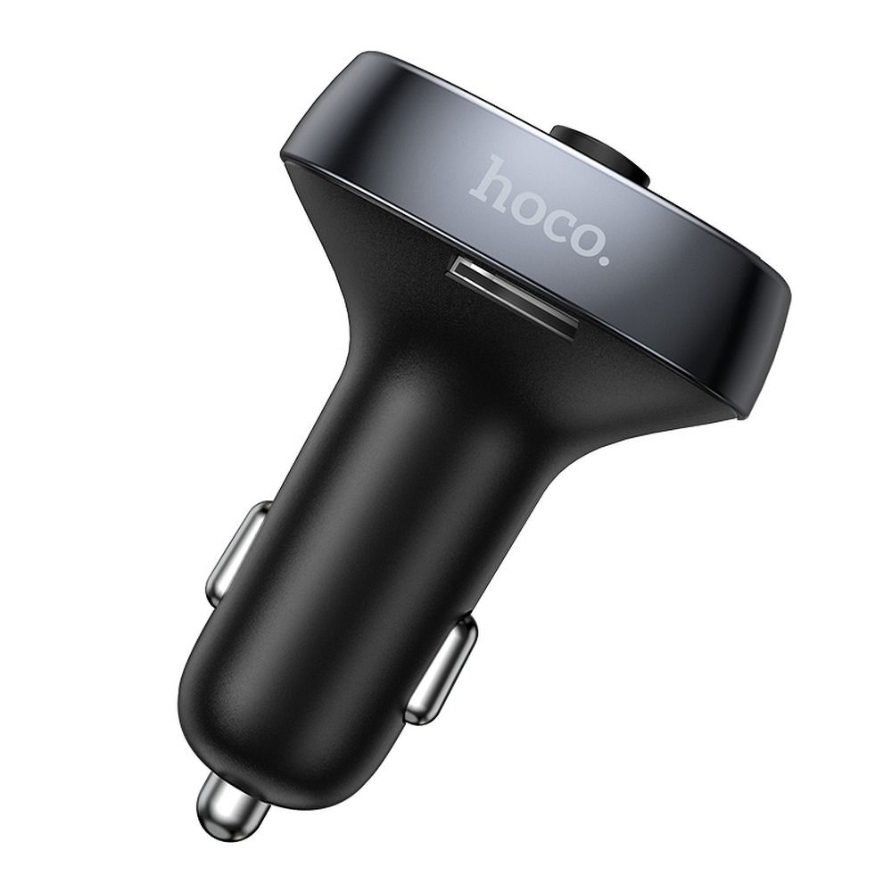 Incarcator auto HOCO 2 x USB A + Tip C + transmitator FM BT + card TF 3,1A 18W E51 negru [3]