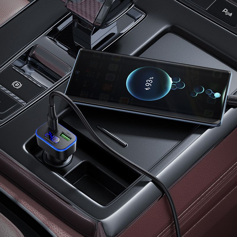 Încărcător auto HOCO Z63B 48W USB-A + USB-C PD QC3.0 + cablu USB-C [3]