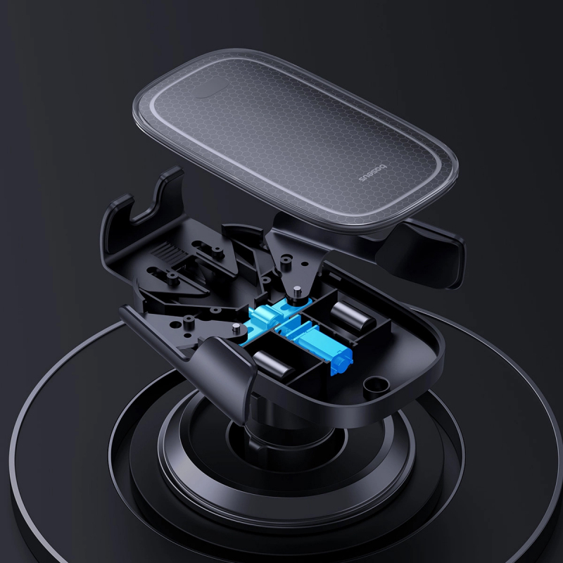 Încărcător auto wireless Baseus Milky Way Pro Series 15W, 1.67A, negru – C40357000111-00 [5]