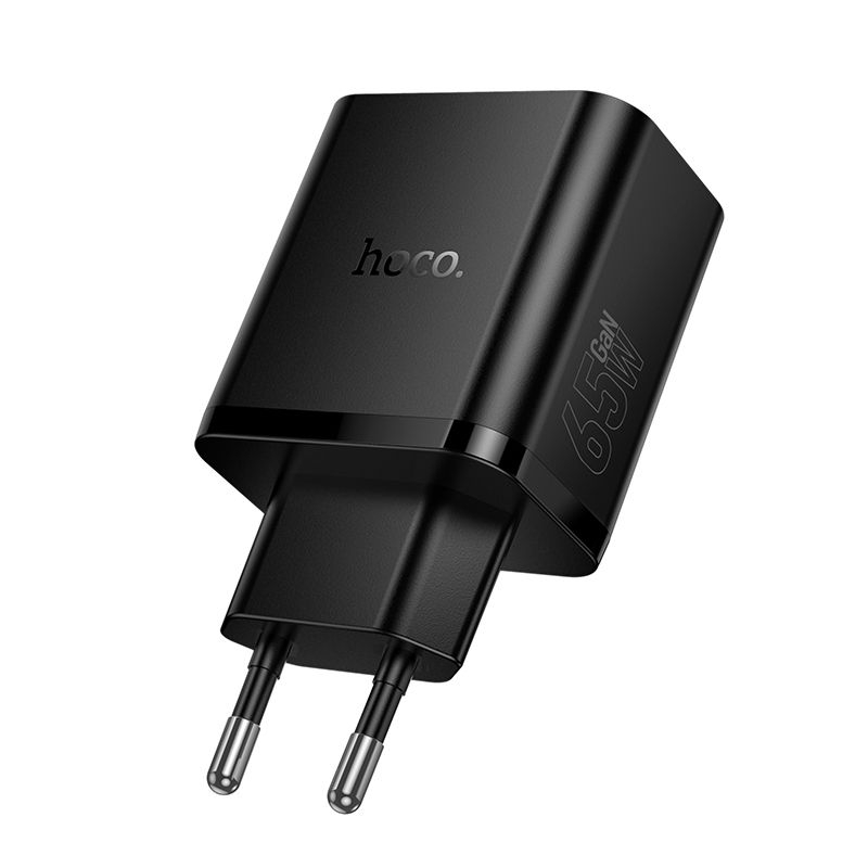 Incarcator HOCO N75 65W GaN PD QC3.0 3 Porturi USB-C si USB-A Negru [6]