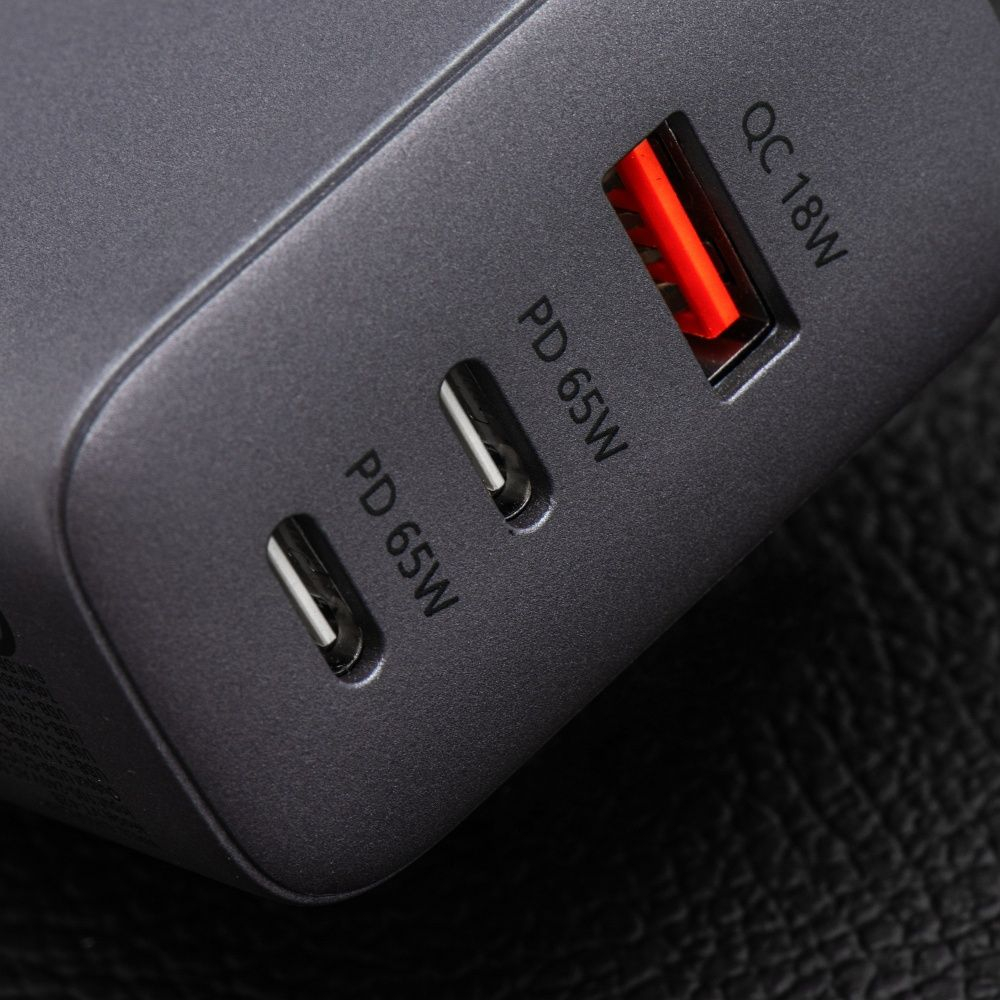 Încărcător rețea Forcell VT-42B 65W GaN USB-C + USB-C + USB-A PD QC4.0 [3]