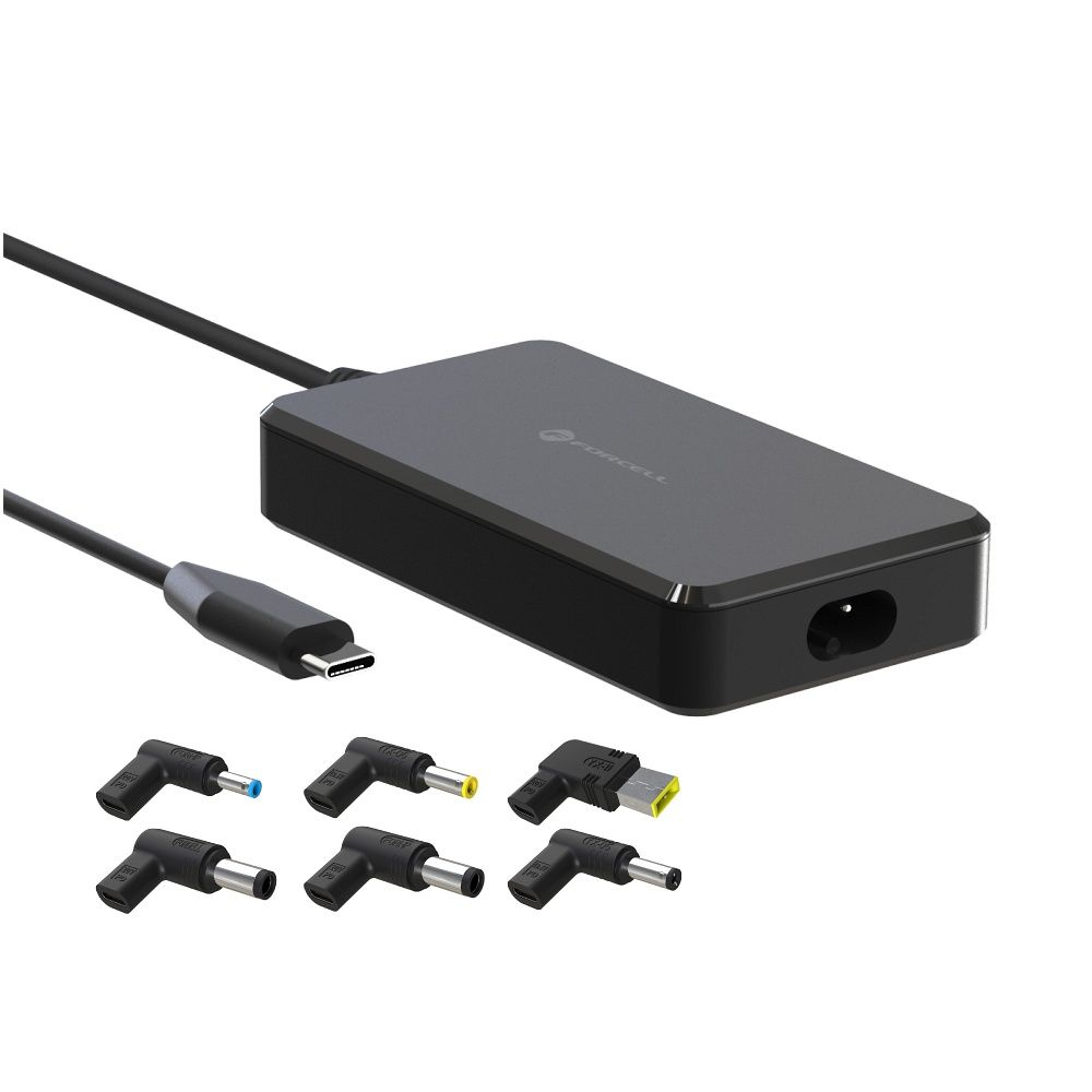 Încărcător universal laptop 90W Forcell F-Energy E856, 6 conectori, Negru [2]