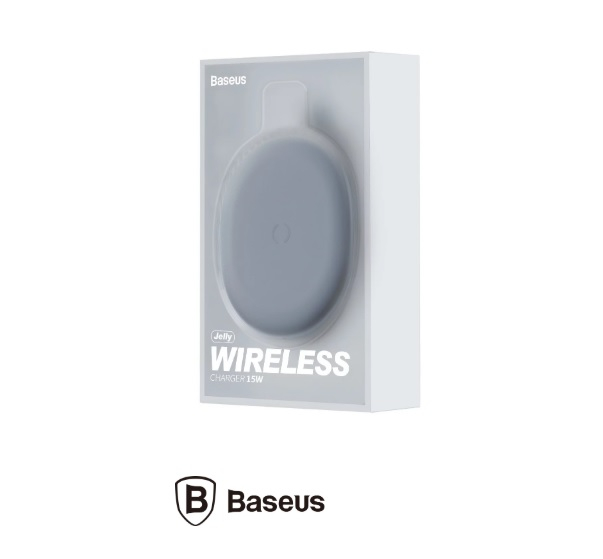 Încărcător wireless cu inducție Baseus Jelly 15W, negru [2]
