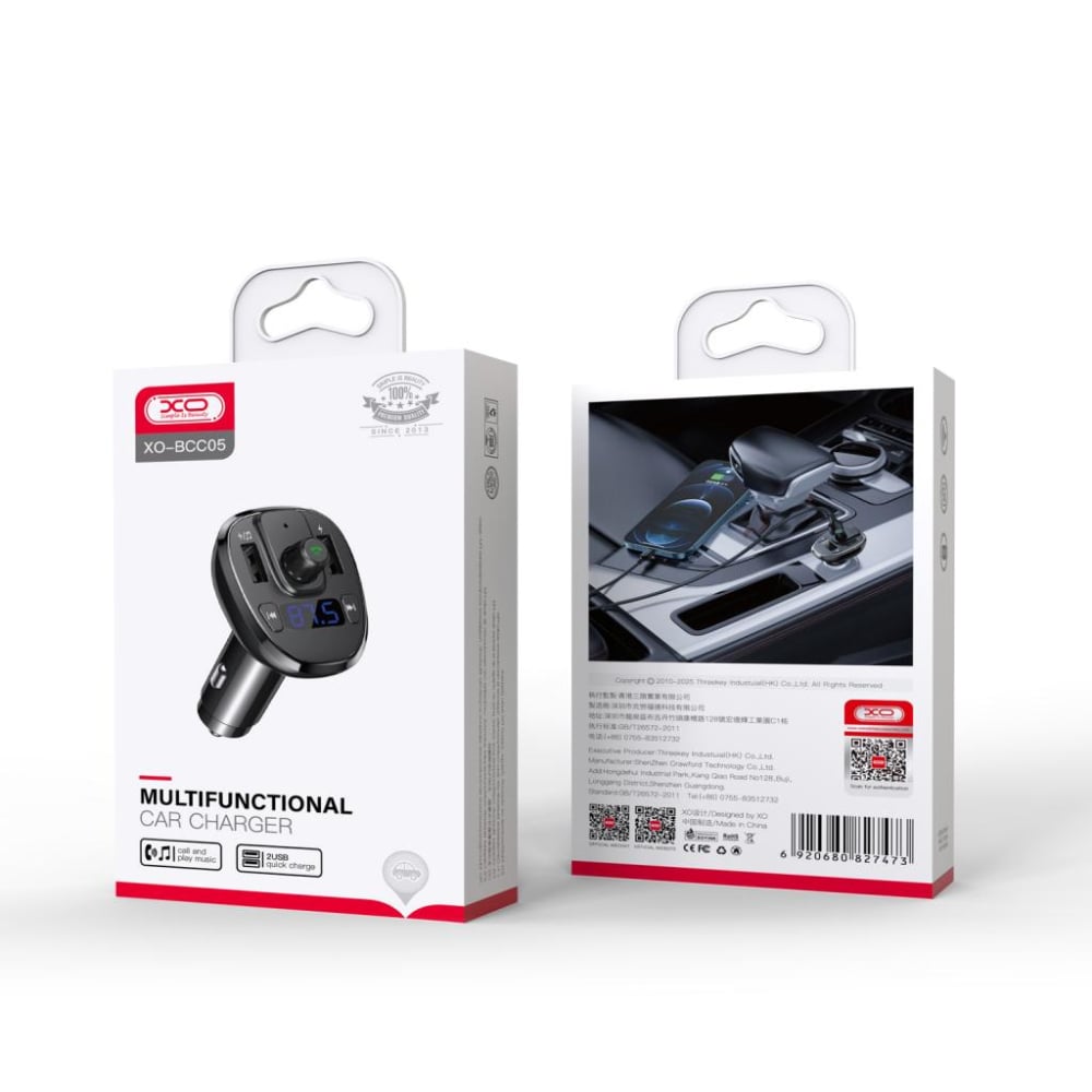 Încărcător wireless XO BCC05 18W + 2x USB-A + QC 3.0 — negru [3]