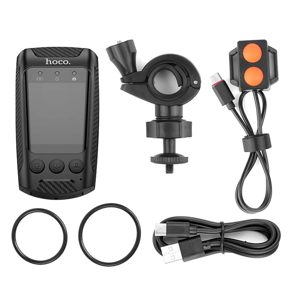 Înregistrator de călărie HOCO cu ecran 2" 4K DV104 negru [5]