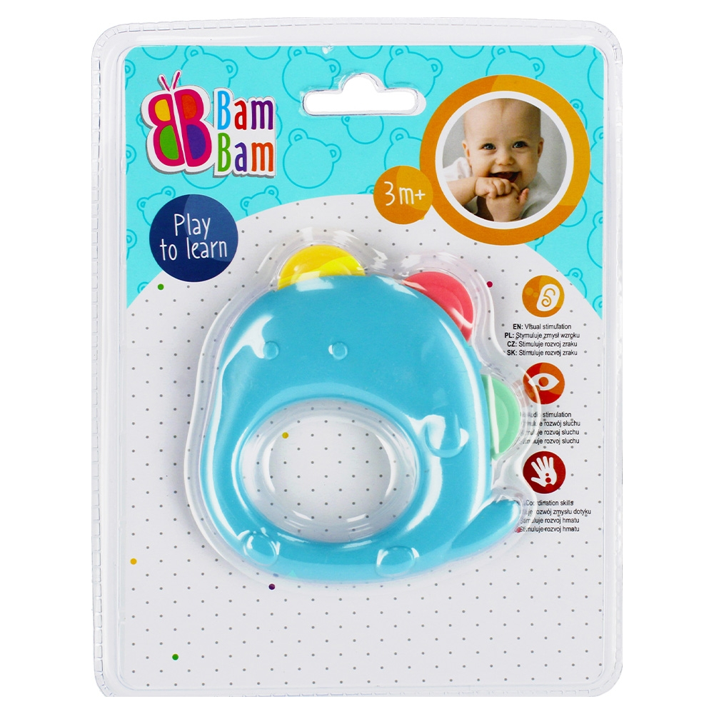 Jucarie dentitie Elefant din silicon moale – BamBam, pentru bebelusi [1]