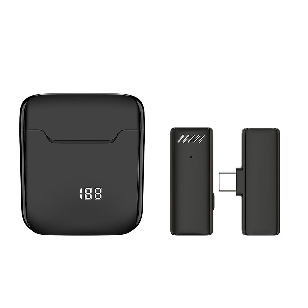 Microfon lavalier wireless pentru tip C cu carcasă de încărcare S11 [6]