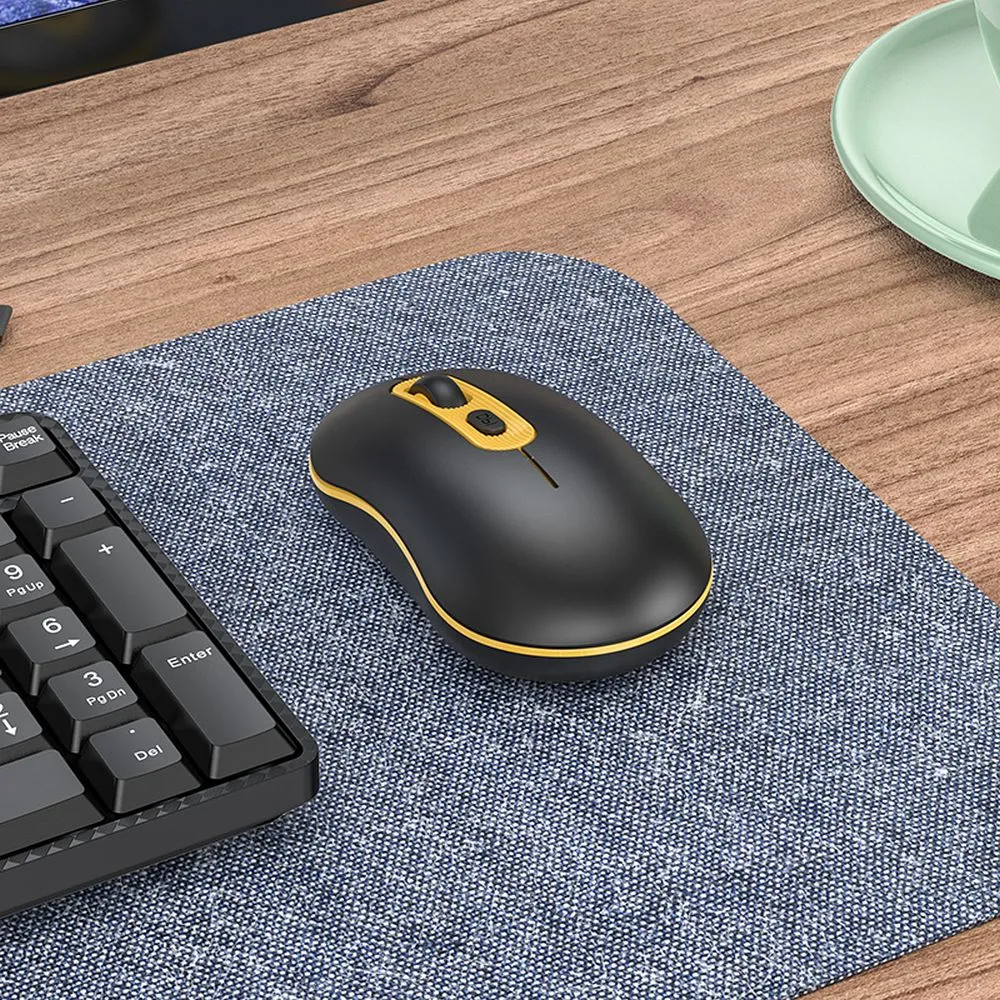 Mouse de computer wireless HOCO 2,4G 1600 dpi GM21 negru [4]