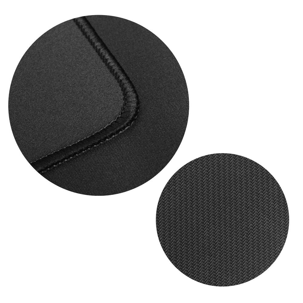 Mouse Pad 350x250x3mm, Finisaj Negru, Cusături Negru [2]