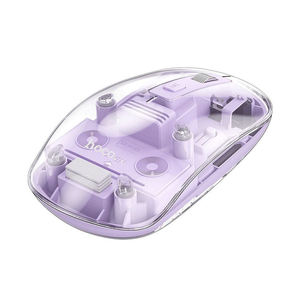 Mouse Wireless GM29 Bluetooth 2.4G 1600 DPI Romantic Purple [2]