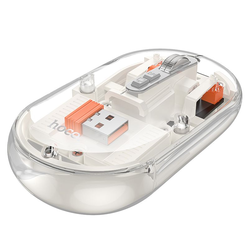 Mouse Wireless GM35 Dual Mode Bluetooth 2.4G 1600 DPI White [2]