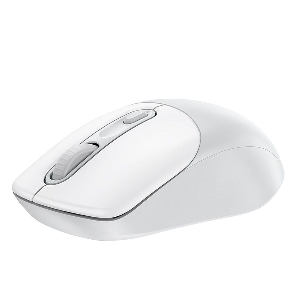 Mouse Wireless Hoco GM28, 2.4G, Alb/Gri [4]