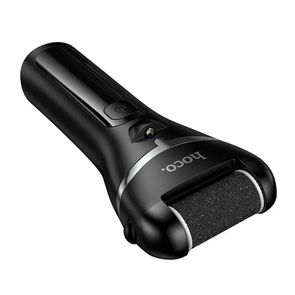 Pila Electrica pentru Calcaie HOCO HP90, 3 Capete Abrazive, Afisaj LED, USB-C, Negru [2]