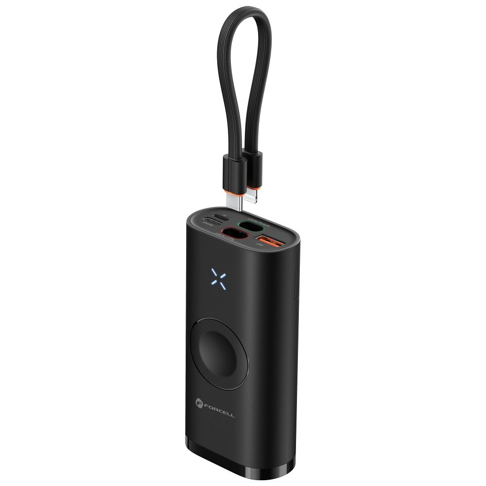 Power Bank Forcell F-Energy F10K4 10.000 mAh, 22.5W PD + QC 3.0, Compatibil Apple Watch, Negru – Încărcare Completă Oriunde [2]