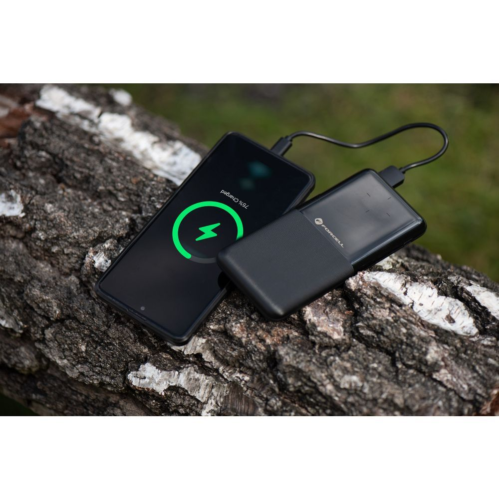 Power Bank Forcell F-Energy P10K1 10.000 mAh, 20W PD + QC 3.0, Negru – Încărcare Rapidă și Fiabilă [3]