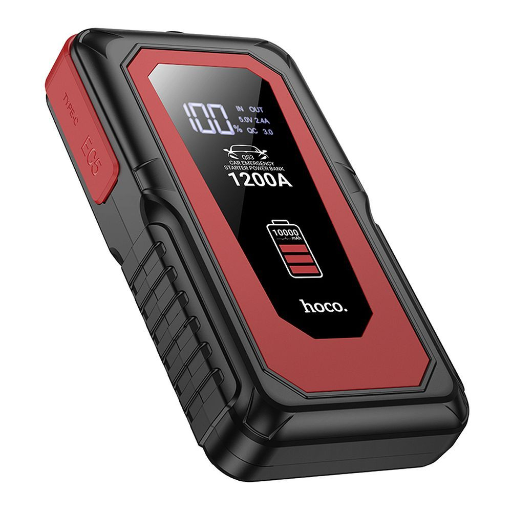 Powerbank Hoco 10000mAh cu Starter de Urgență pentru Mașină, 2.4A, 18W, Negru - QS3 [4]