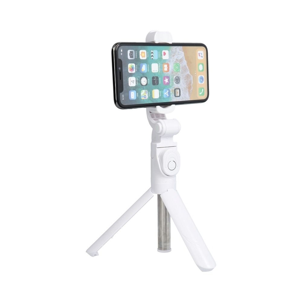 Selfie Stick Tripod cu Telecomandă Wireless SSTR-12, Alb – Suport 3 în 1 pentru Poze și Video [3]