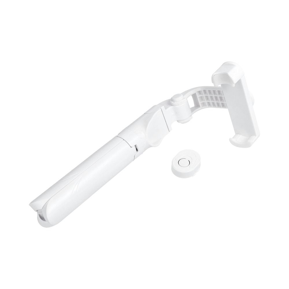 Selfie Stick Tripod cu Telecomandă Wireless SSTR-12, Alb – Suport 3 în 1 pentru Poze și Video [2]