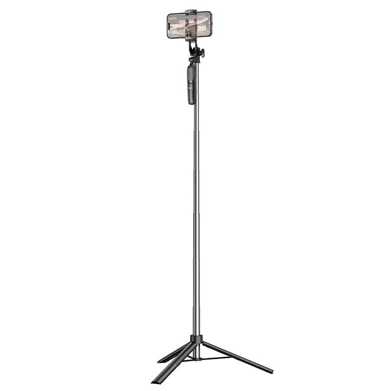 Selfie Stick Tripod Hoco K19 cu Telecomandă Bluetooth, Negru [8]