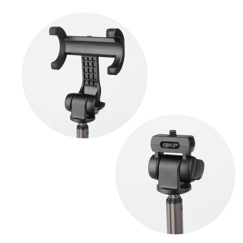 Selfie Stick Tripod Telescopic cu Telecomandă Bluetooth – Negru, Suport 3 în 1 pentru Telefon [4]