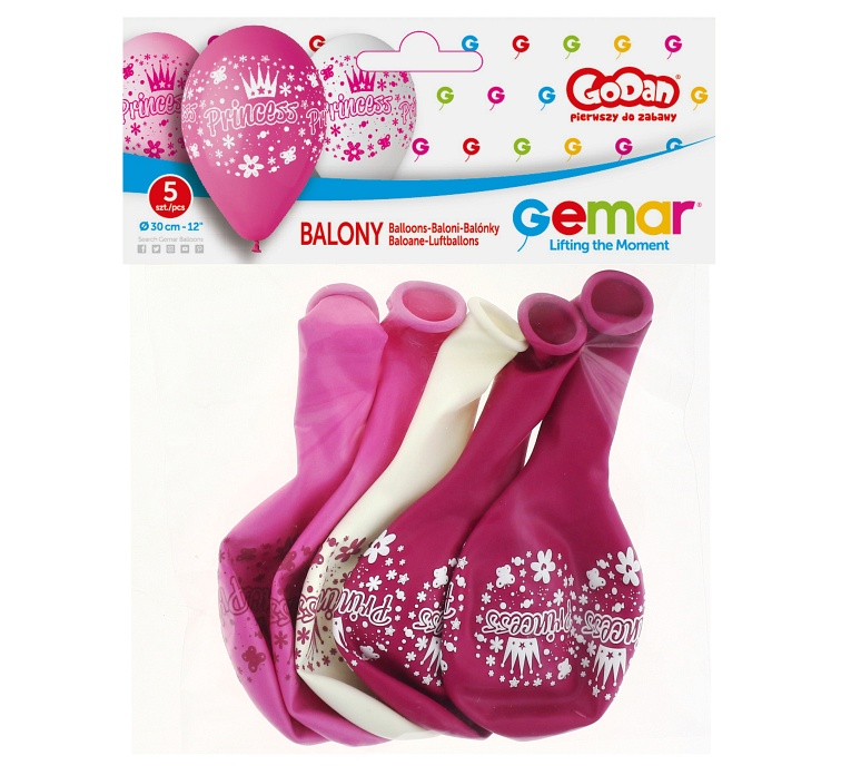 Set 5 baloane premium printese Godan – 12 inch pentru decor elegant [1]