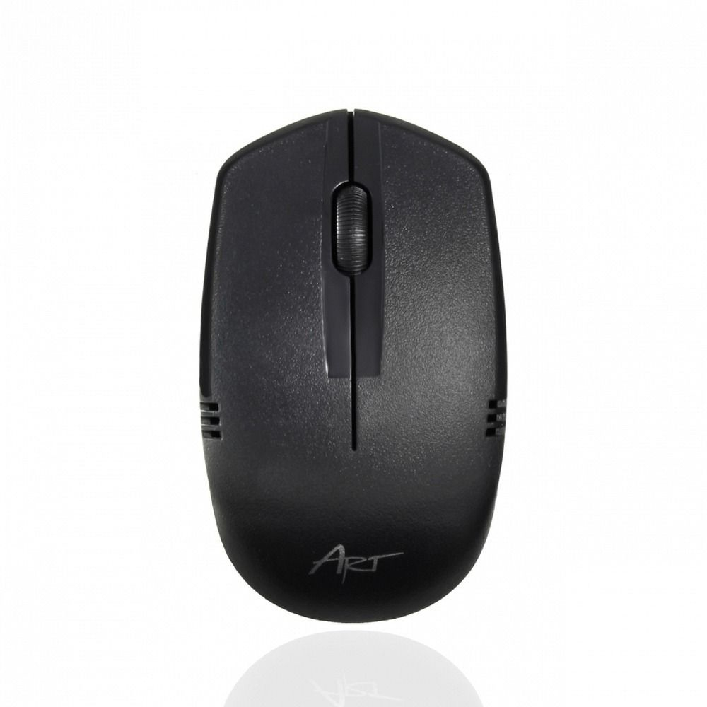 Set computer wireless ART tastatură QWERTY + mouse + mousepad 2,4G AK-48A Negru [3]