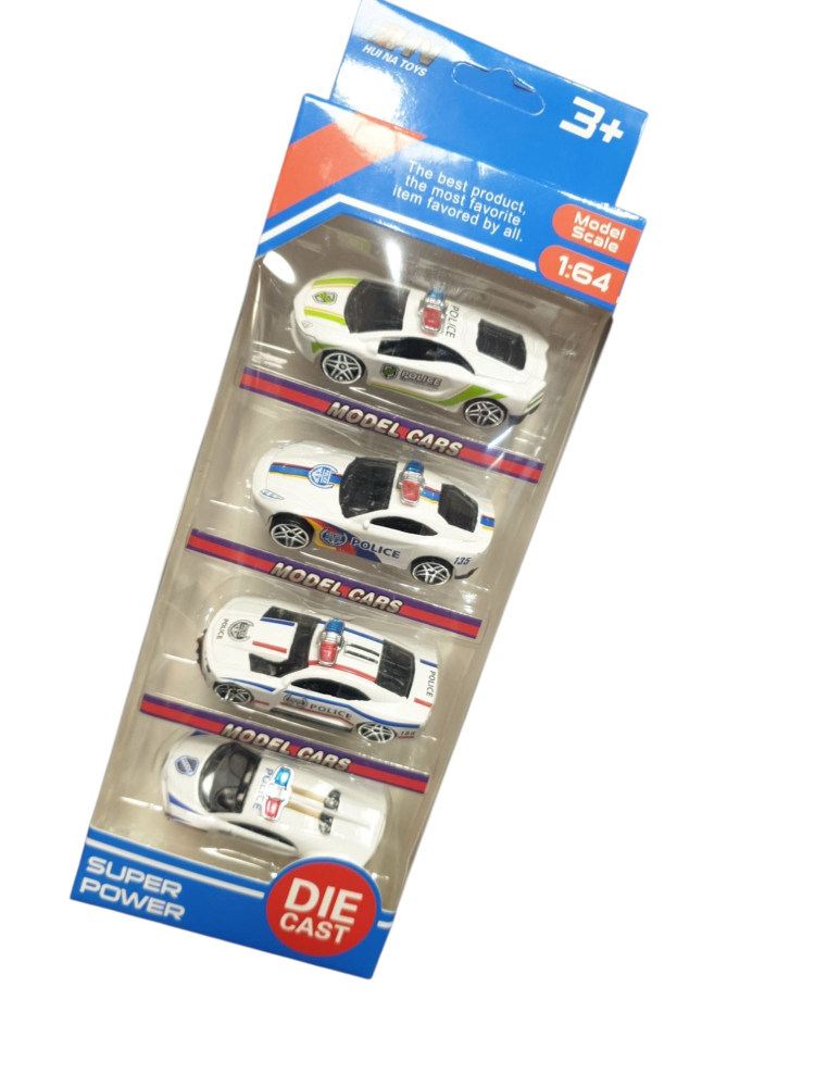 Set Mașinuțe de Poliție – Jucării Realiste din Plastic pentru Copii [1]