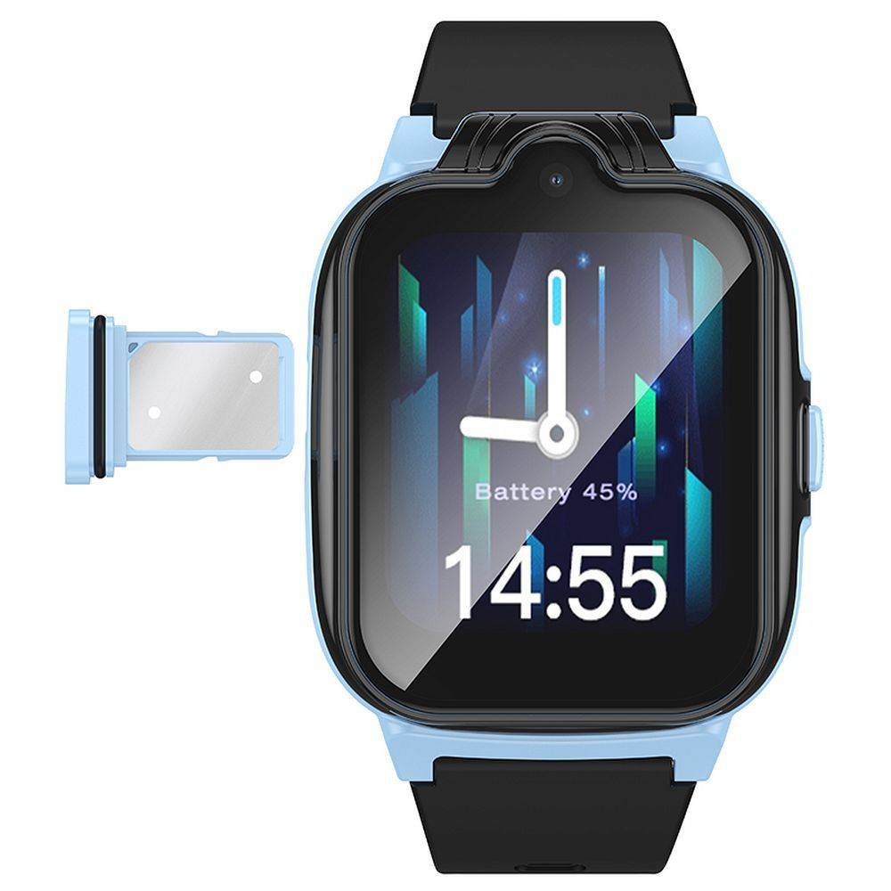 Smartwatch copii Hoco Y104, 4G, cu funcție de apel, albastru – siguranță și distracție într-un singur dispozitiv [2]