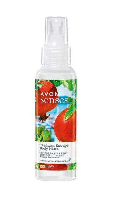 Spray de Corp Avon Italian Escape – Aroma Revigorantă a Rodiilor și Grapefruit-ului Roz! [1]