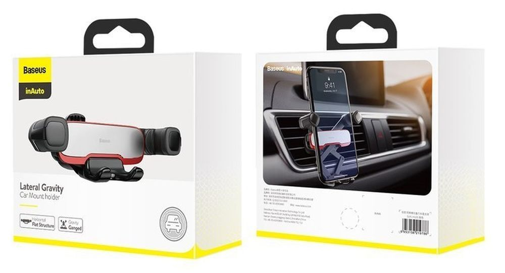 Suport Auto Gravitațional Baseus pentru Grila de Ventilație, SUYL-HU0S, Argintiu [6]