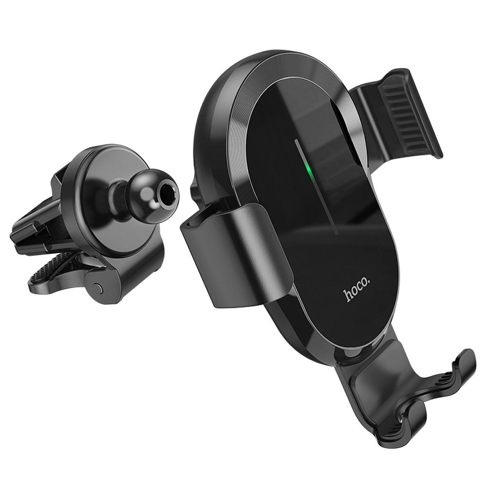 Suport auto HOCO cu încărcare wireless pentru aerisire 15W CA105 negru [2]
