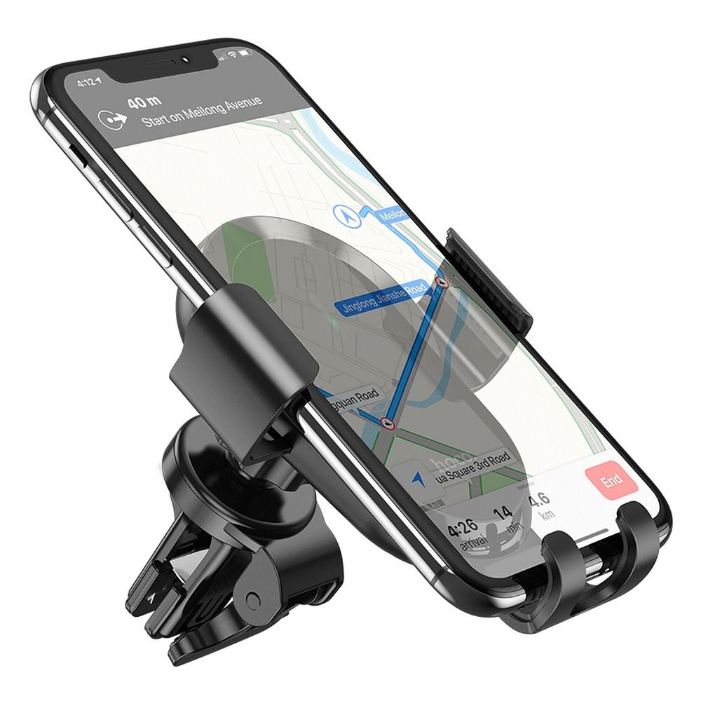 Suport auto HOCO cu încărcare wireless pentru aerisire 15W CA105 negru [4]