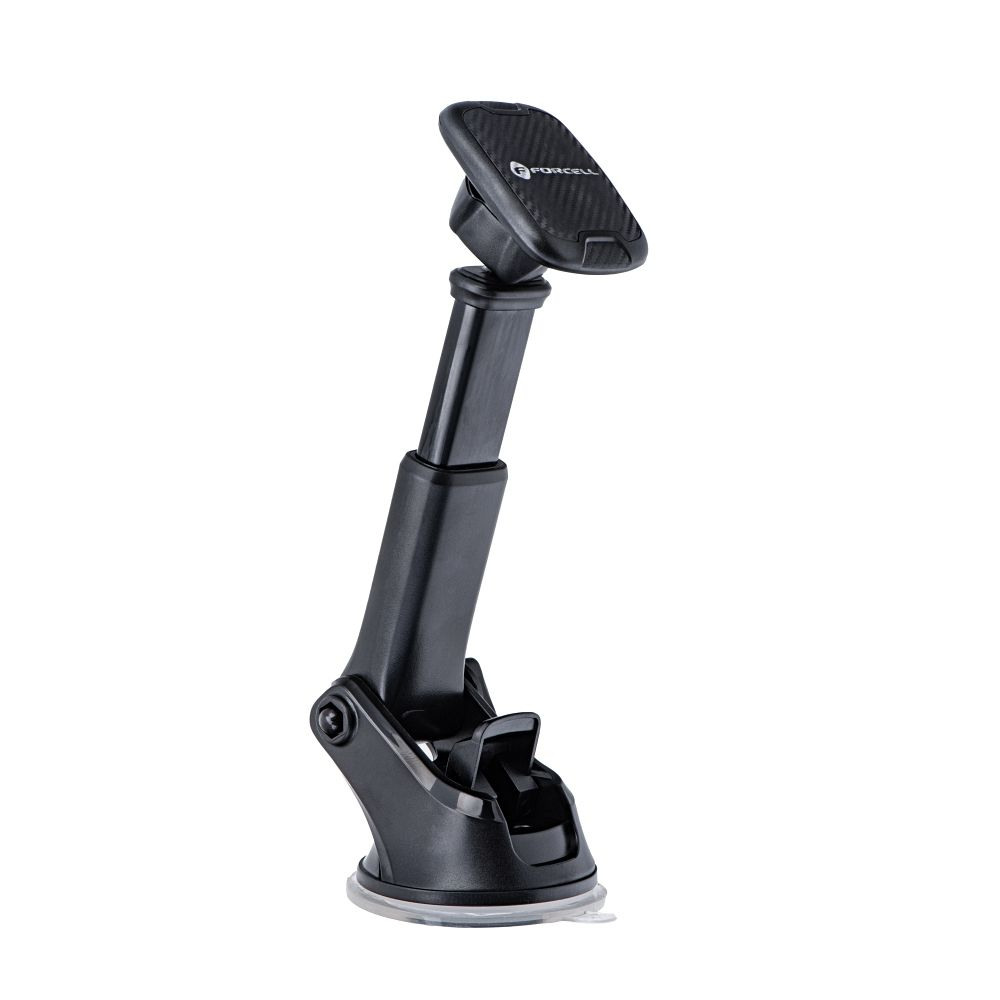 Suport Auto Magnetic Forcell F-Grip Carbon H-CT327 pentru Parbriz si Bord, Rotire 360°, Negru [3]
