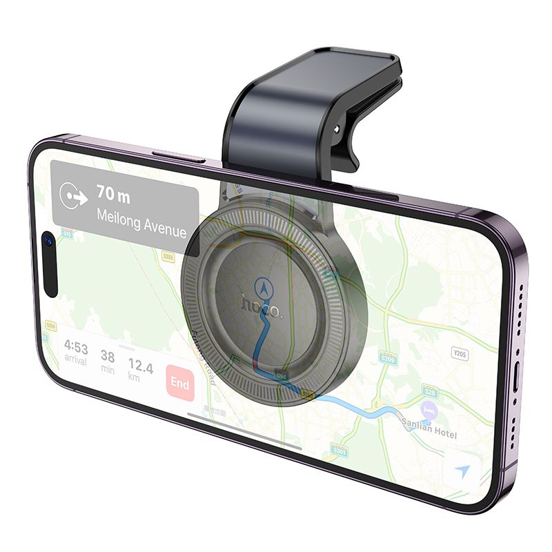Suport auto magnetic Hoco H59, pentru grila de ventilație, Negru [5]