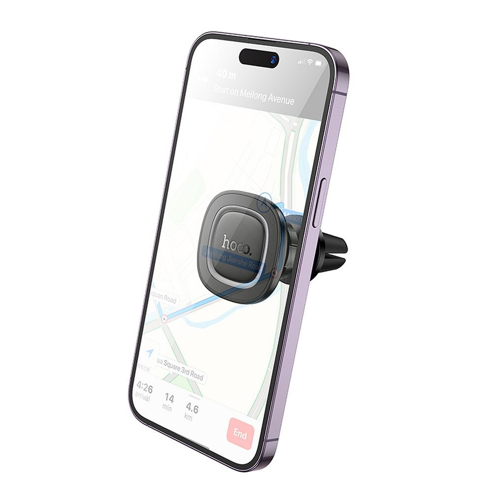 Suport auto magnetic HOCO pentru aerisire H72 negru gri metal [5]