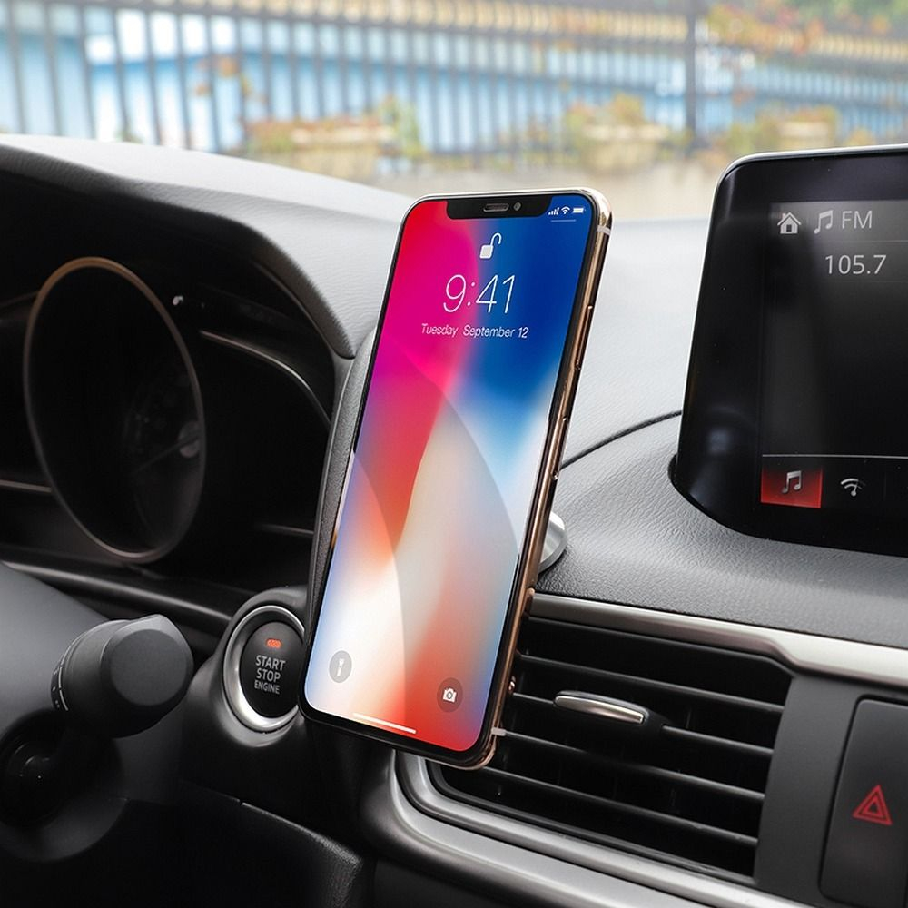 Suport Auto Magnetic Hoco pentru Consola Centrală, CA46, Argintiu [4]