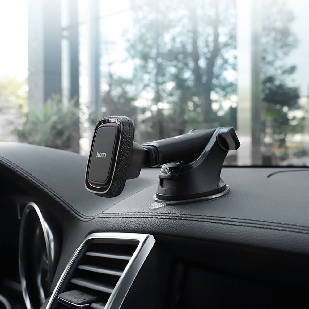 Suport auto magnetic HOCO pentru geam / bord CA42, negru si rosu [8]