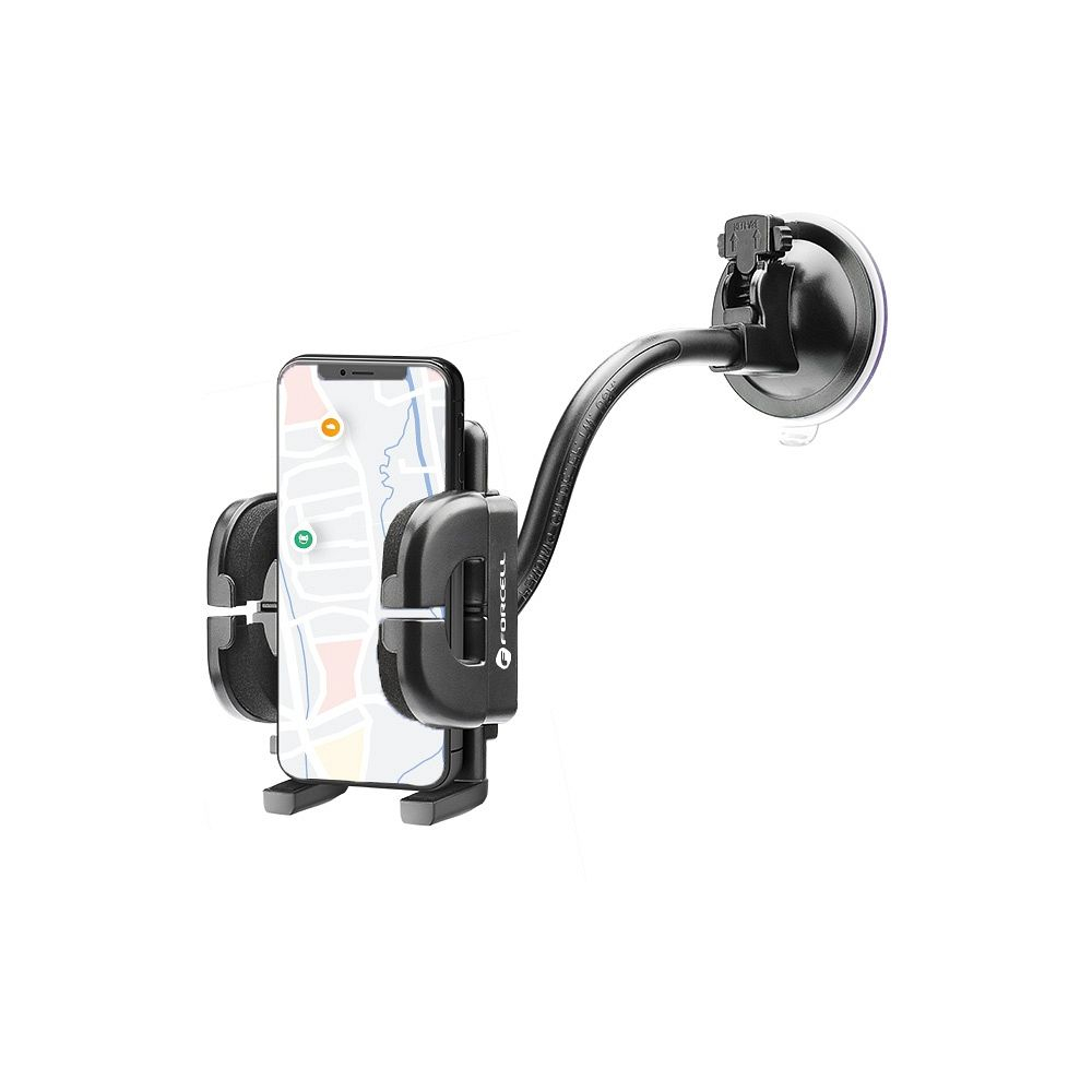 Suport Telefon Auto Forcell F-Grip Regular, Universal, 17 cm – Montare pe Parbriz, Bord sau Guri de Aerisire [5]