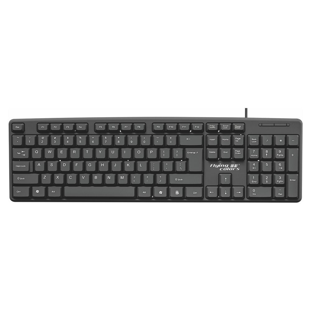 Tastatură USB HOCO K372 QWERTY Wired USB-A Black [2]