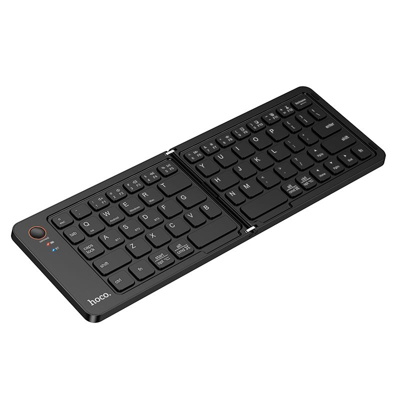 Tastatura Wireless Pliabila HOCO GM71, Bluetooth 5.2, QWERTY, USB-C, Negru [5]