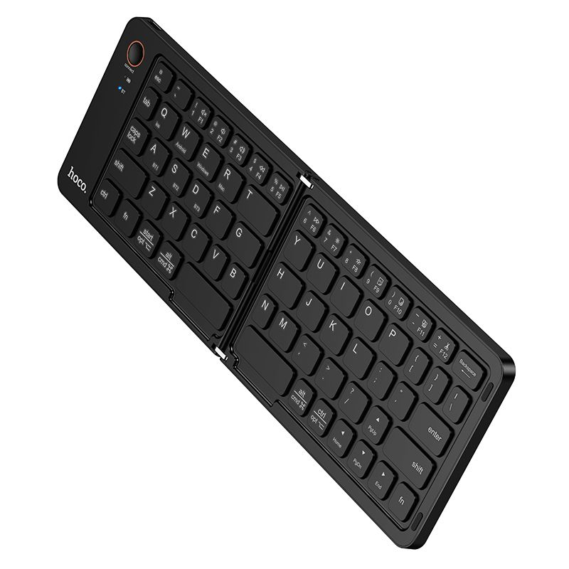 Tastatura Wireless Pliabila HOCO GM71, Bluetooth 5.2, QWERTY, USB-C, Negru [2]