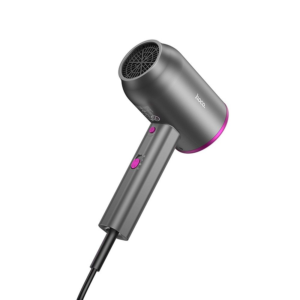 Uscator de Par HOCO HP13, 1600W, Aer Cald si Rece, Duza Rotativa 360°, Roz [4]