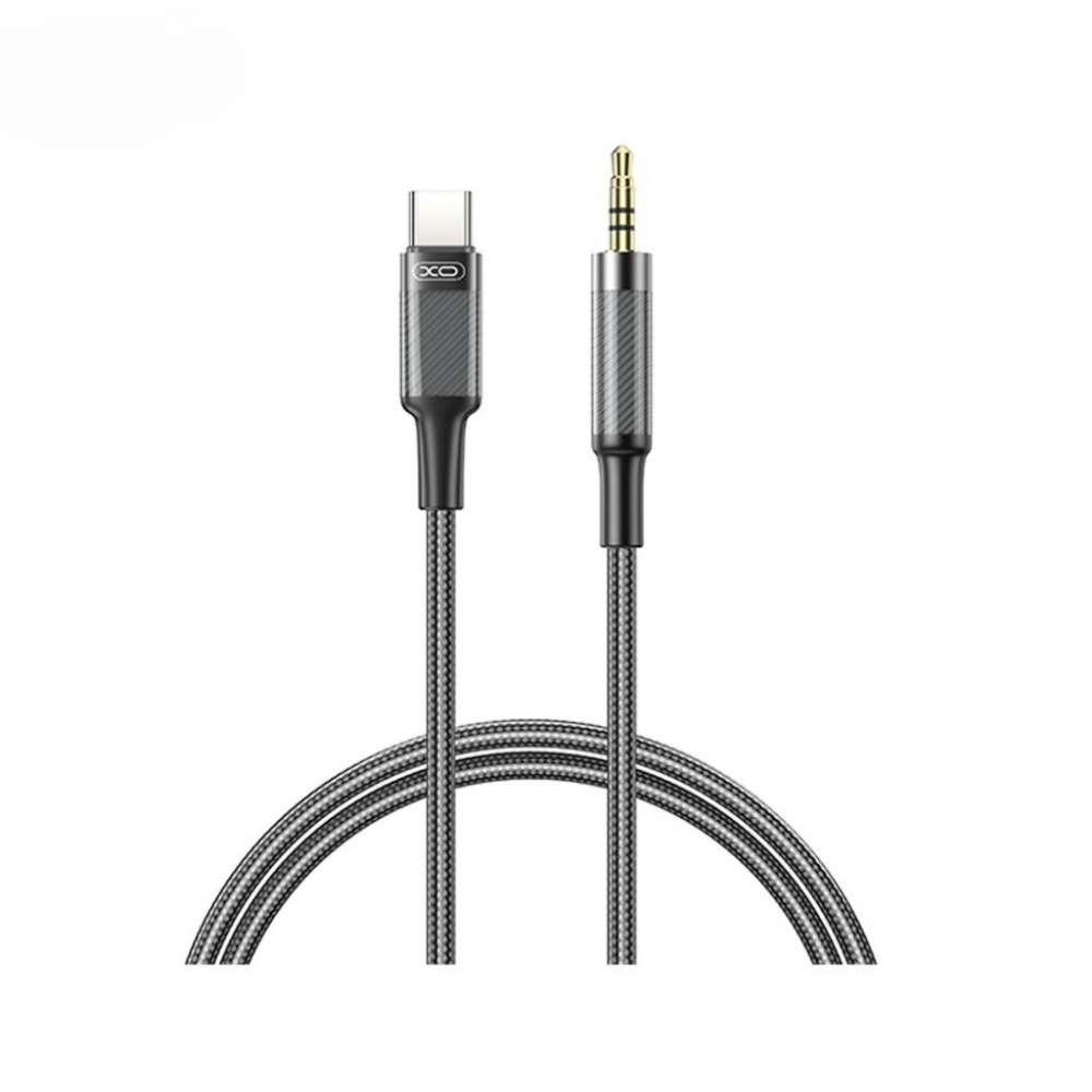 XO adaptor audio Type-C la AUX, 1m, negru (model NB-R279B) [1]