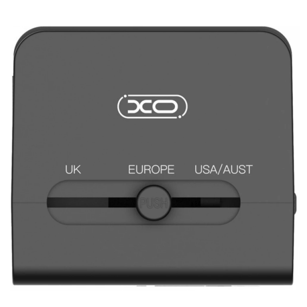 XO adaptor de călătorie multifuncțional 6A, negru (model WL01) [2]