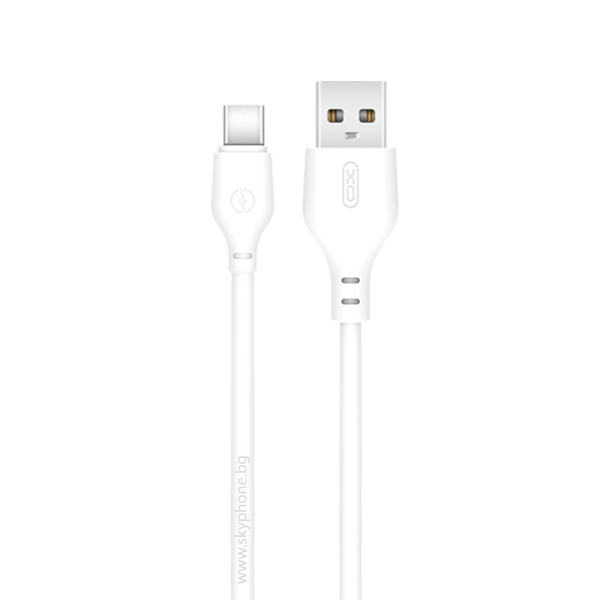XO cablu USB-A la Type-C, 1m, 2.1A, alb (model NB103) [3]