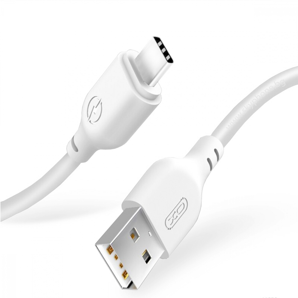 XO cablu USB-A la Type-C, 1m, 2.1A, alb (model NB103) [2]