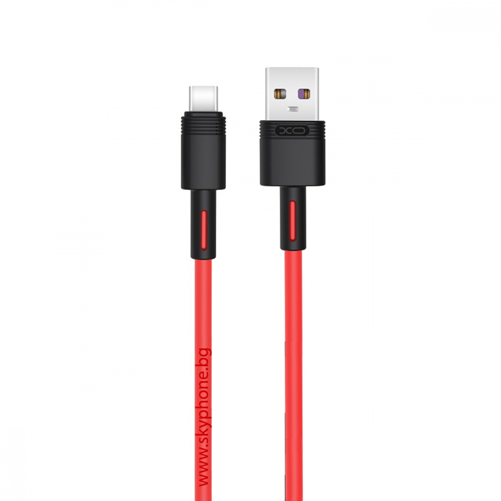 XO cablu USB-A la Type-C, 1m, 5A, roșu (model NB-Q166) [1]