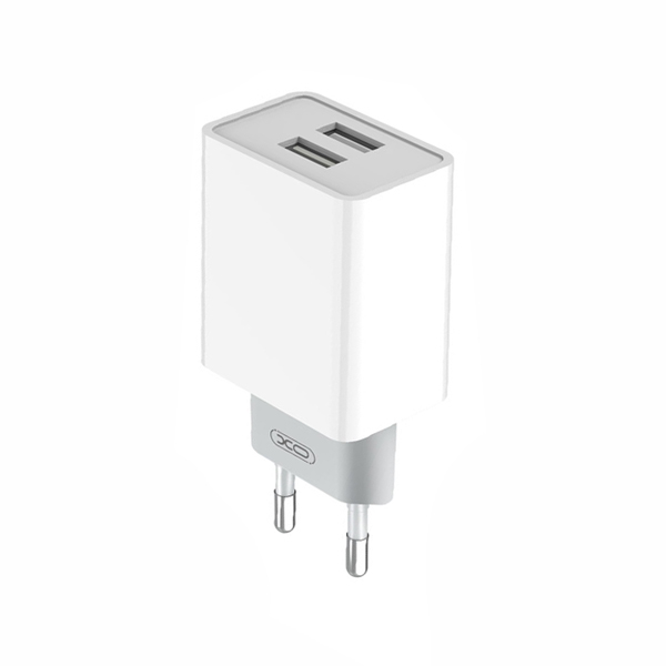 XO încărcător rețea 12W, 2x USB-A + cablu USB-A la Micro USB, alb (model L65) [2]